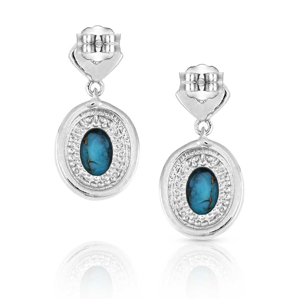 Open Night Sky Turquoise Earrings