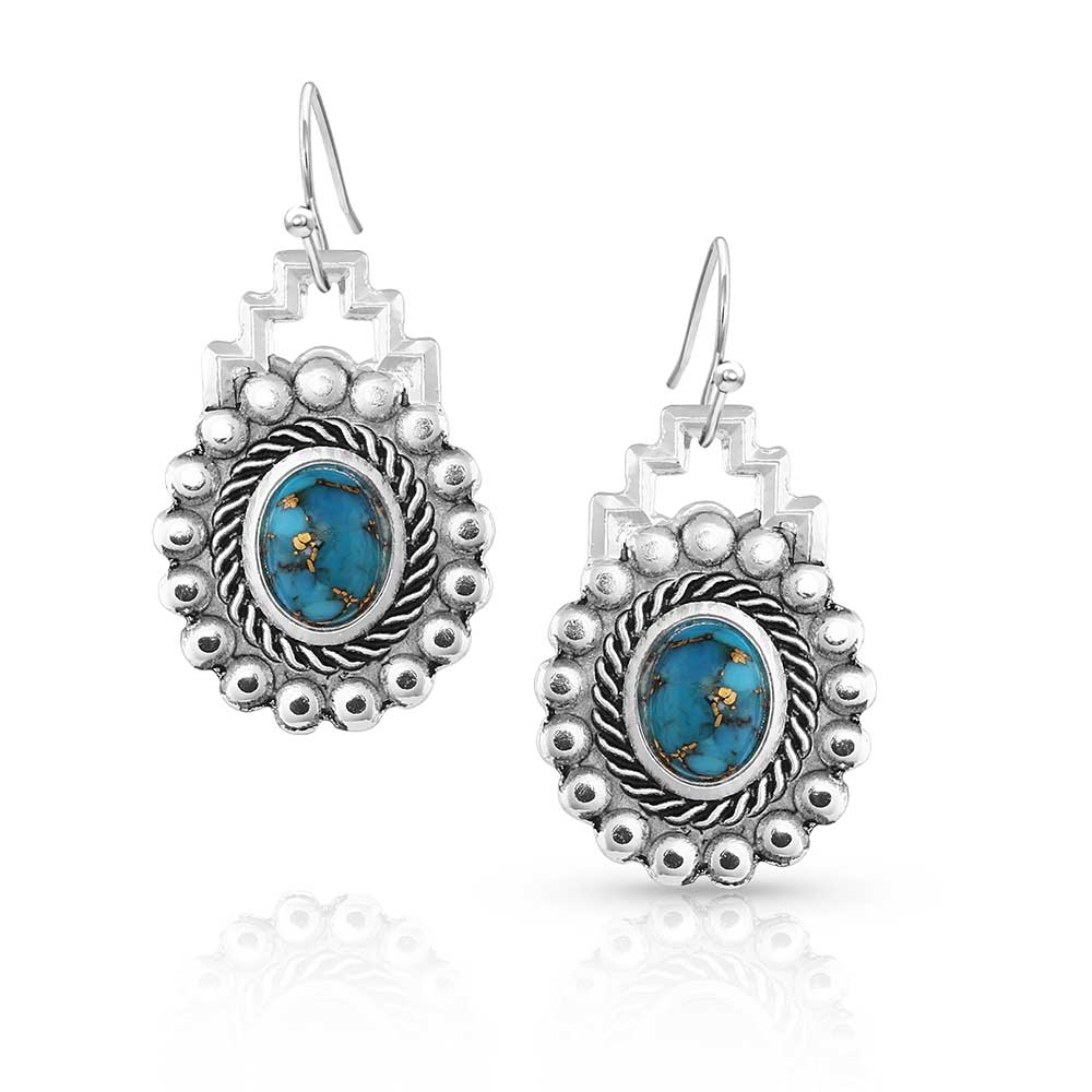 Blue Spring Turquoise Earrings