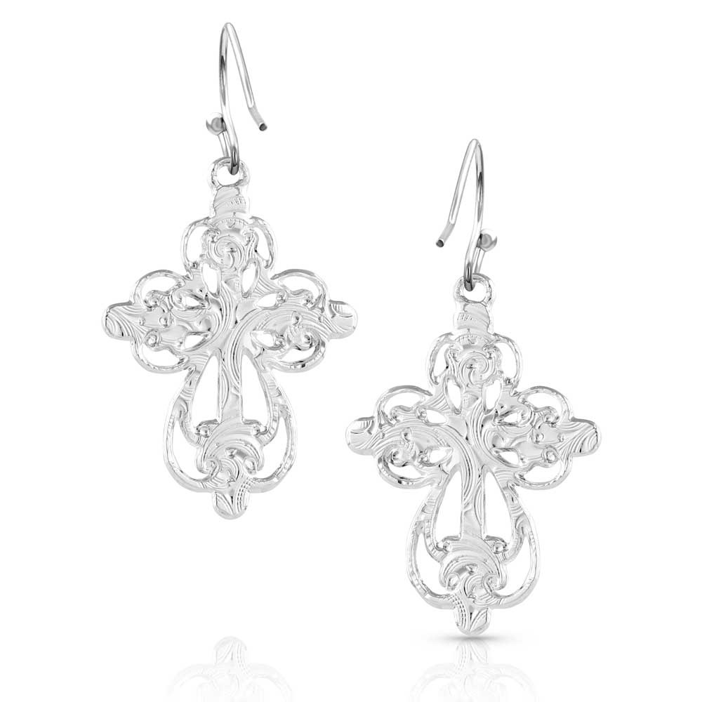 Enlightened Faith Cross Earrings