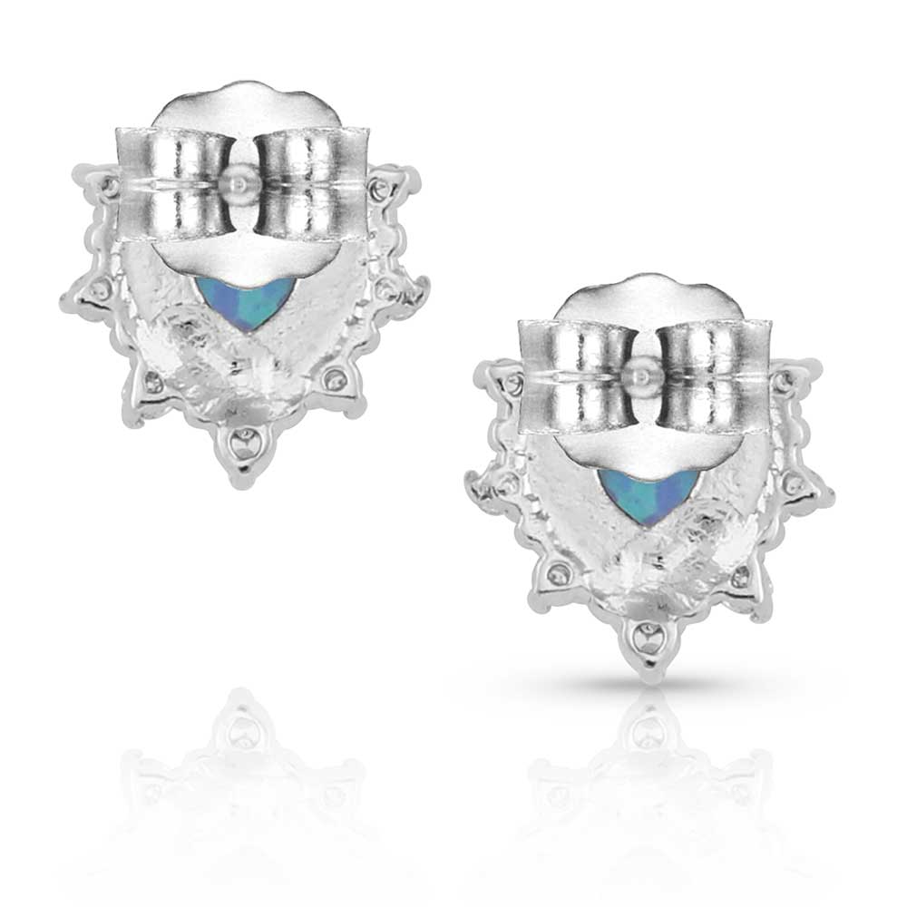 Royal Heart Opal Earrings