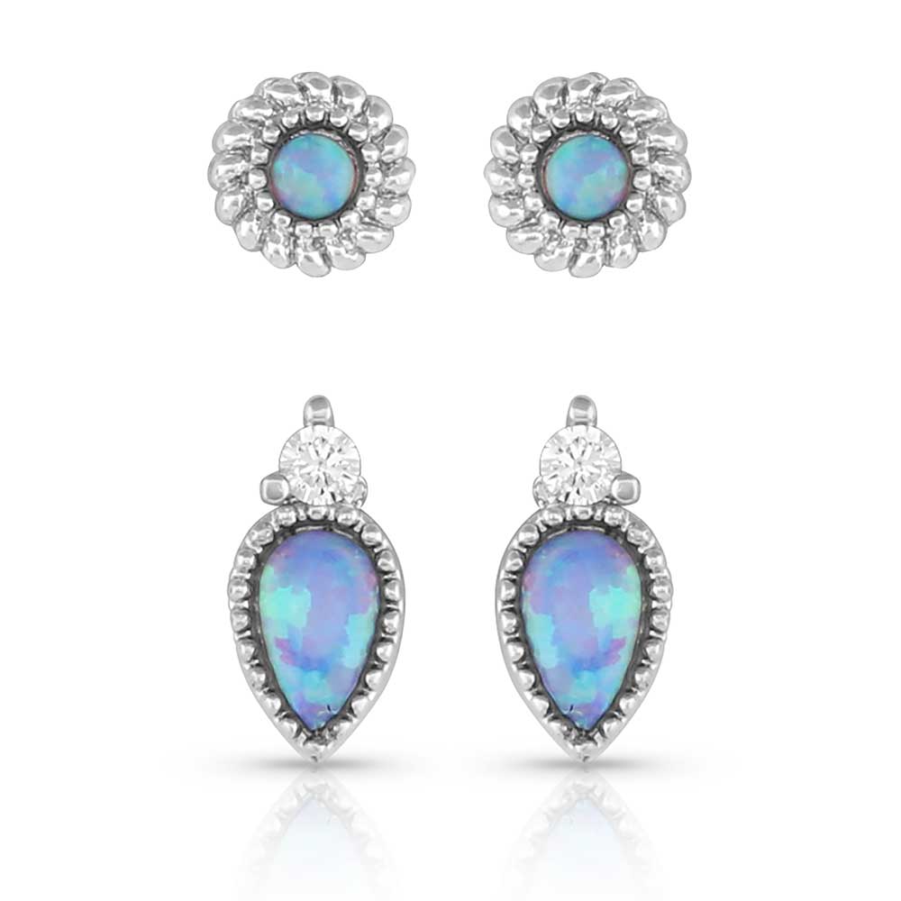 Charming Duo Opal Earrings