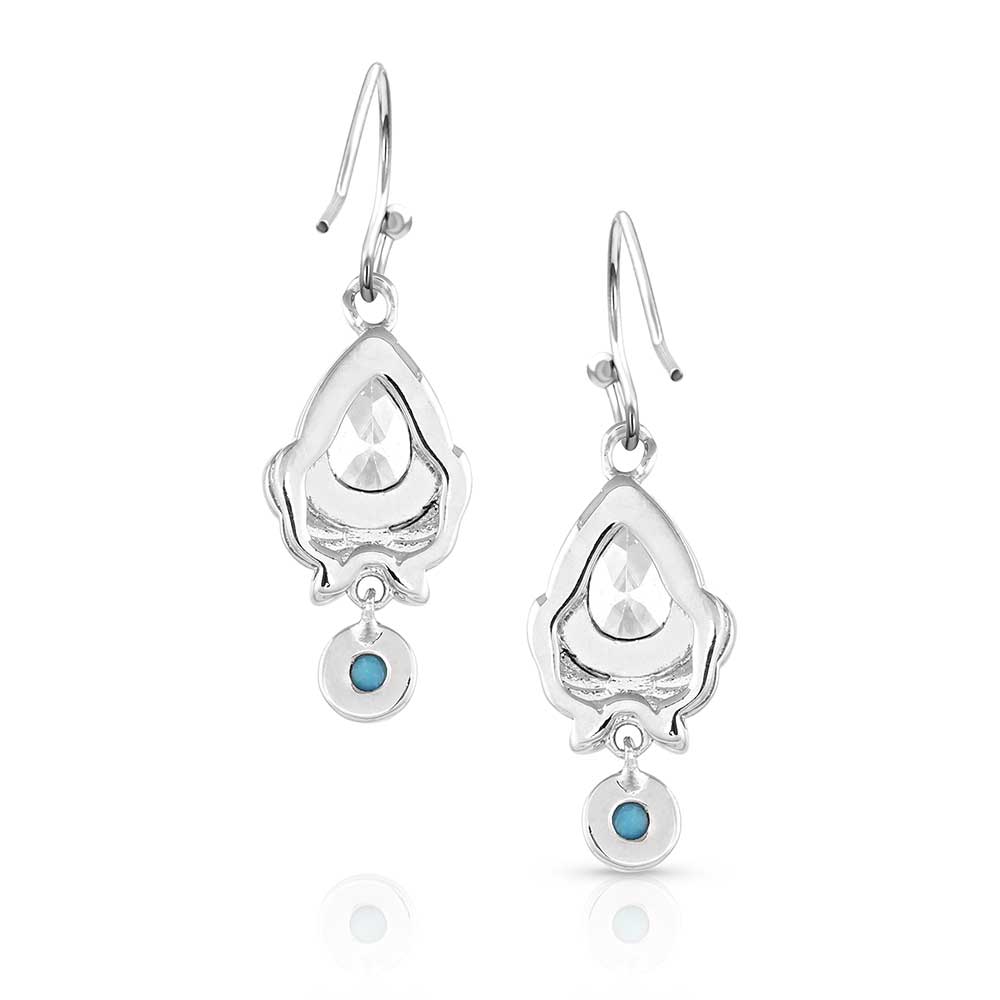 Western Zen Crystal Turquoise Earrings