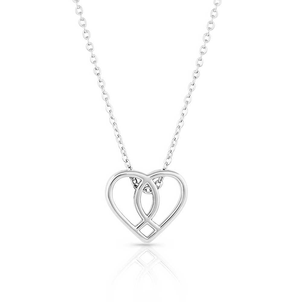 Connected in Faith Light Heart Necklace