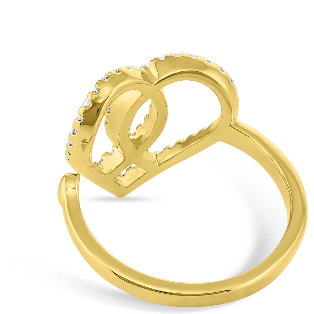 Connected Faith Heart Ring