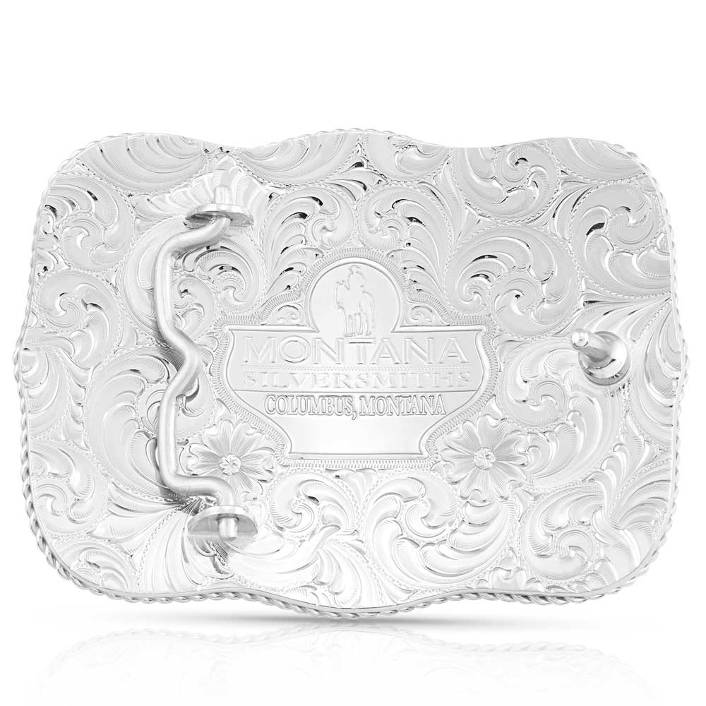 The Cimarron Trophy Buckle - Champion's Choice Silver - Hand Crafted Buckles,  Trophy Buckles, Jewelry, & Awards