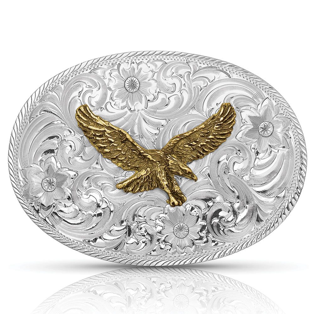 Montana Silversmiths Classic Eagle Belt Buckle 