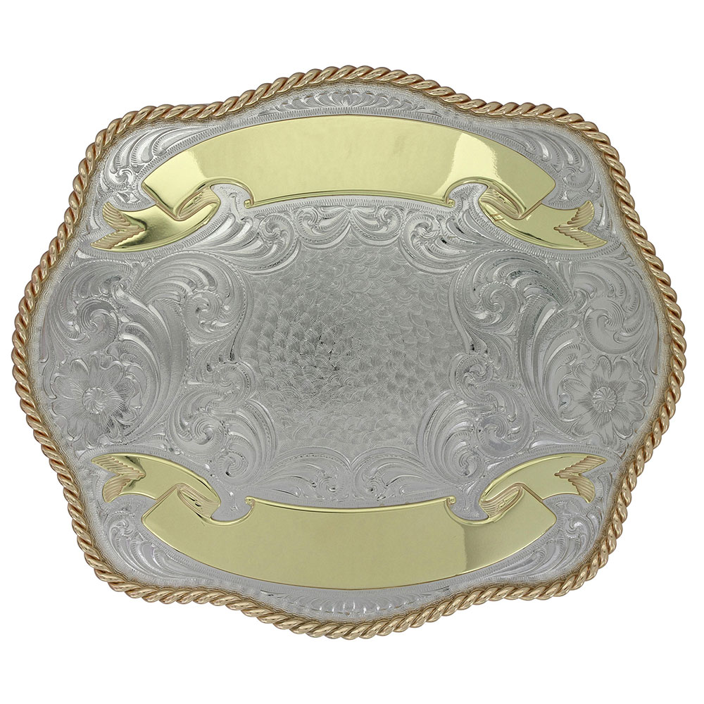 Malta German Silver Trophy Buckle (4.625