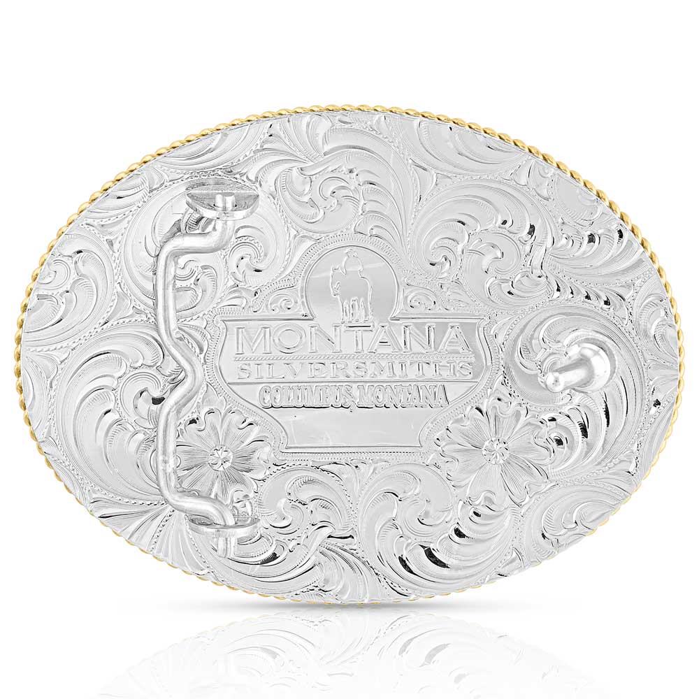 Feathered Filigree Trophy Belt Buckle