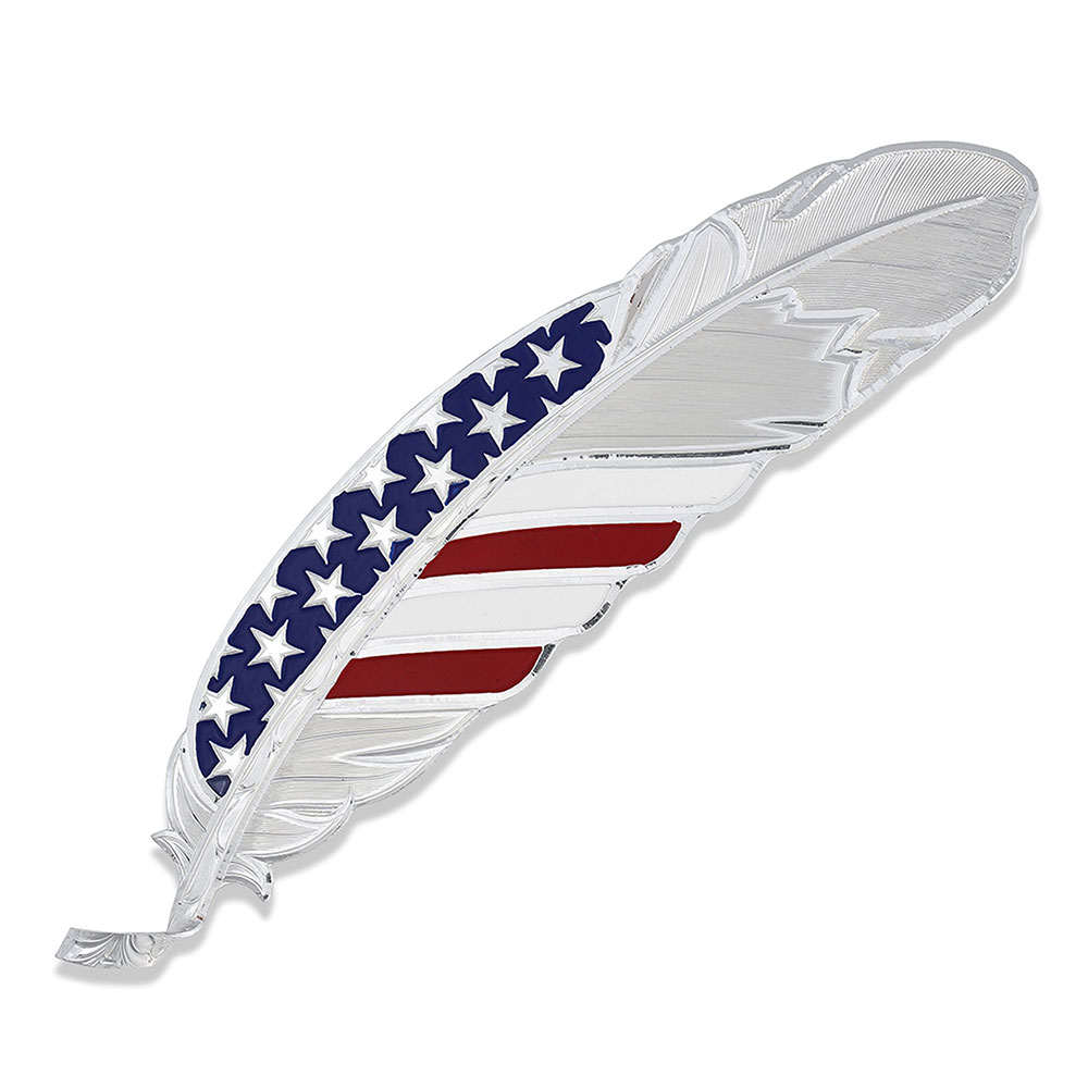 Stars & Stripes USA Flag Hat Feather