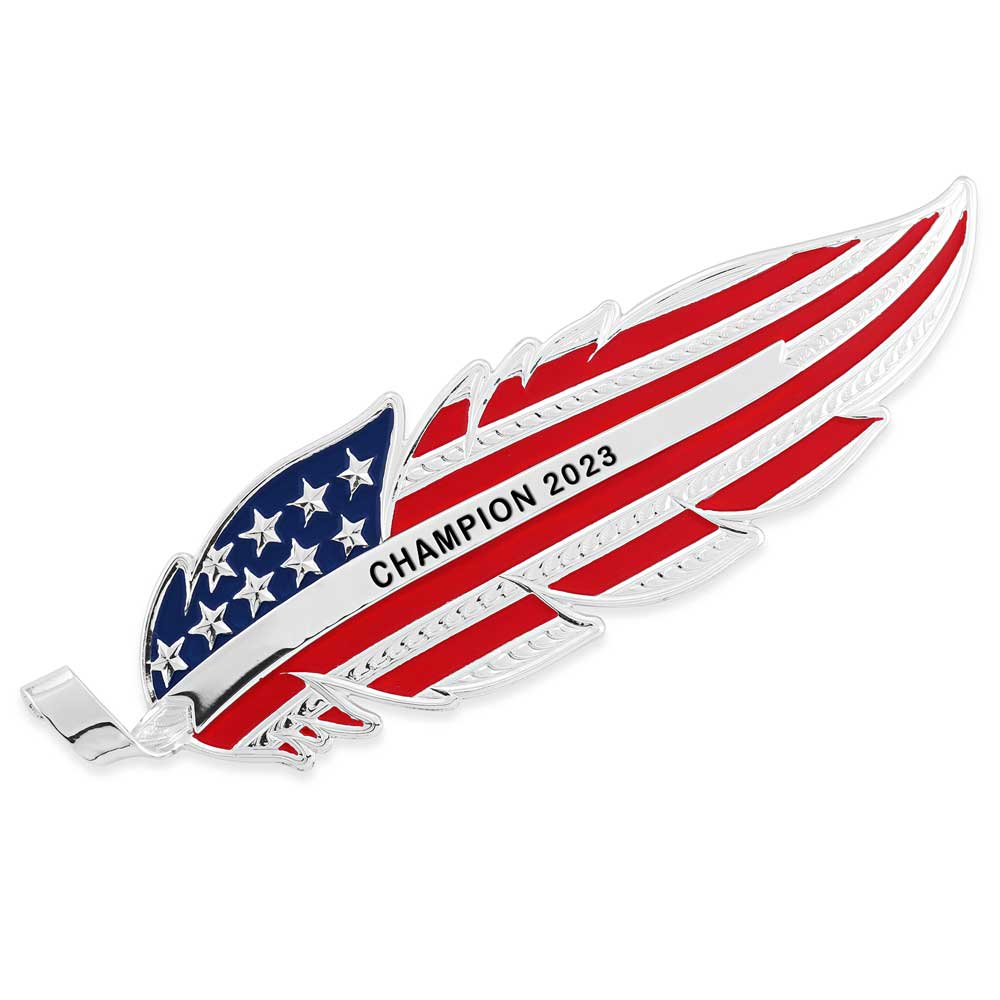 USA Flag Custom Hat Feather
