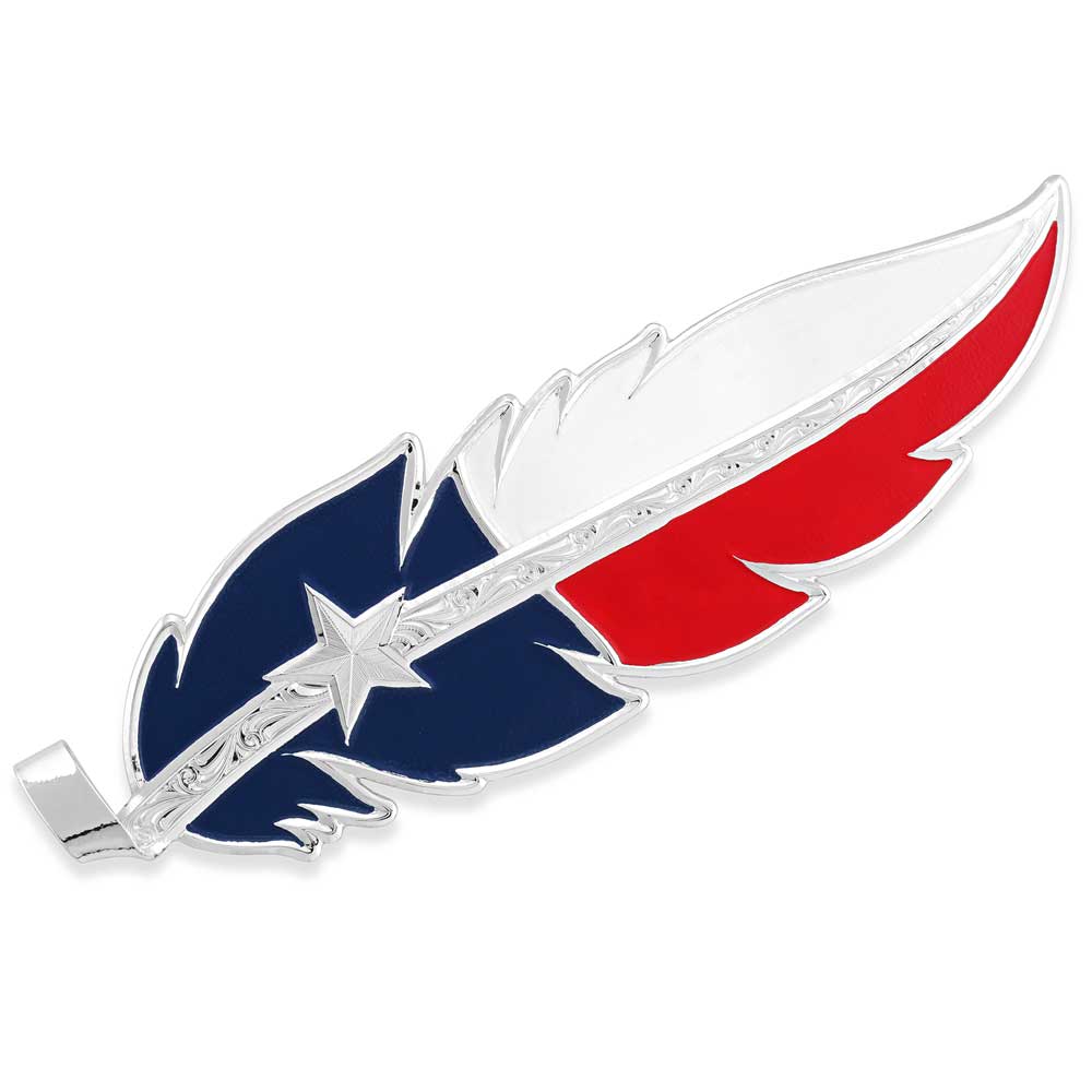 Texas Flag Hat Feather