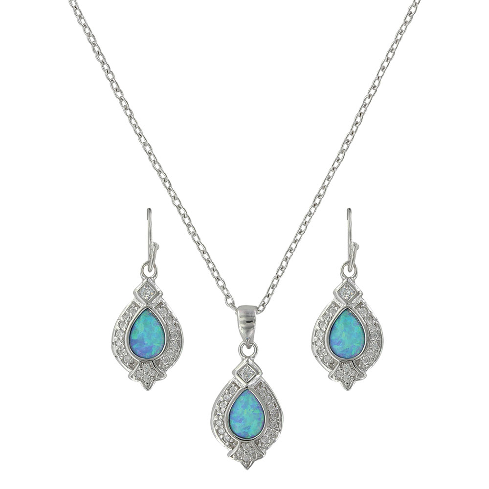 Royal Cluster Drop Jewelry Set