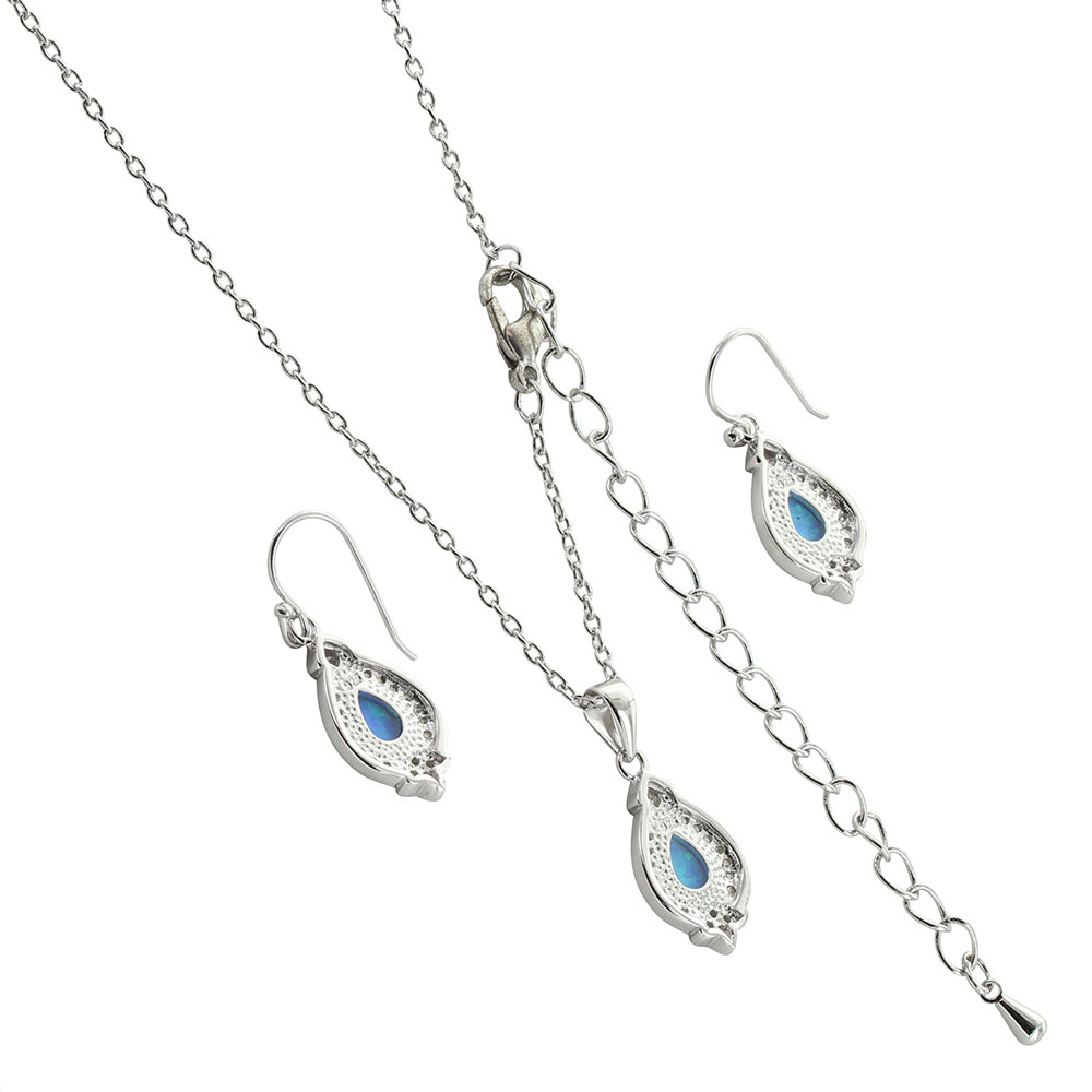 Royal Cluster Drop Jewelry Set