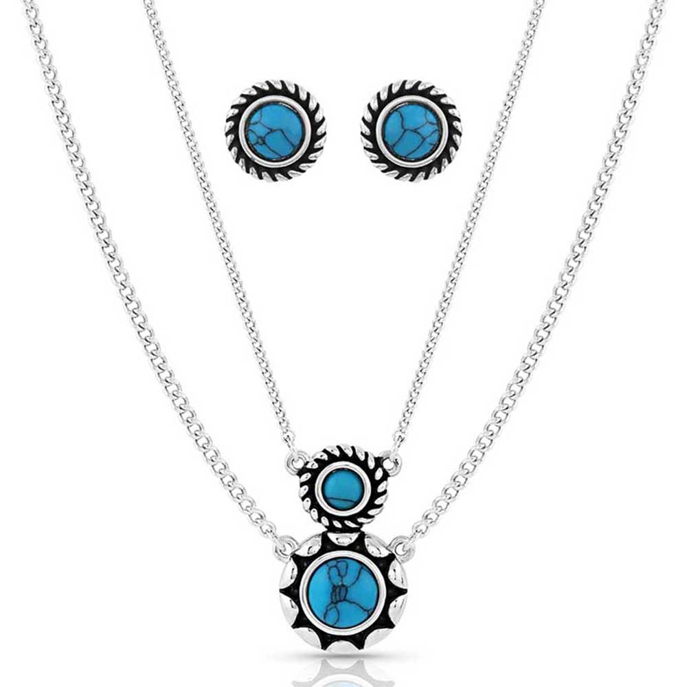 Dueling Moons Silver Jewelry Set