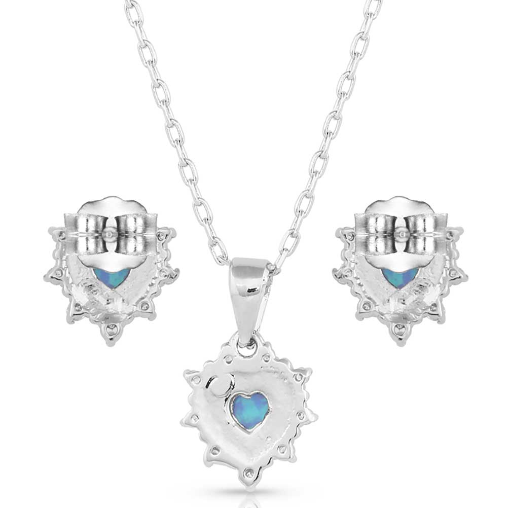 Royal Heart Opal Jewelry Set