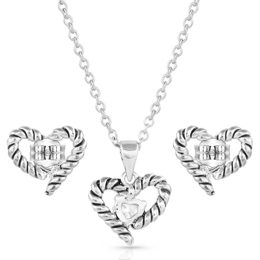 Flirty Love Crystal Rope Jewelry Set