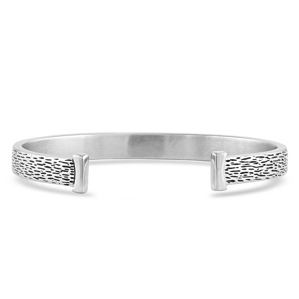 Hidden Nature Silver Cuff Bracelet