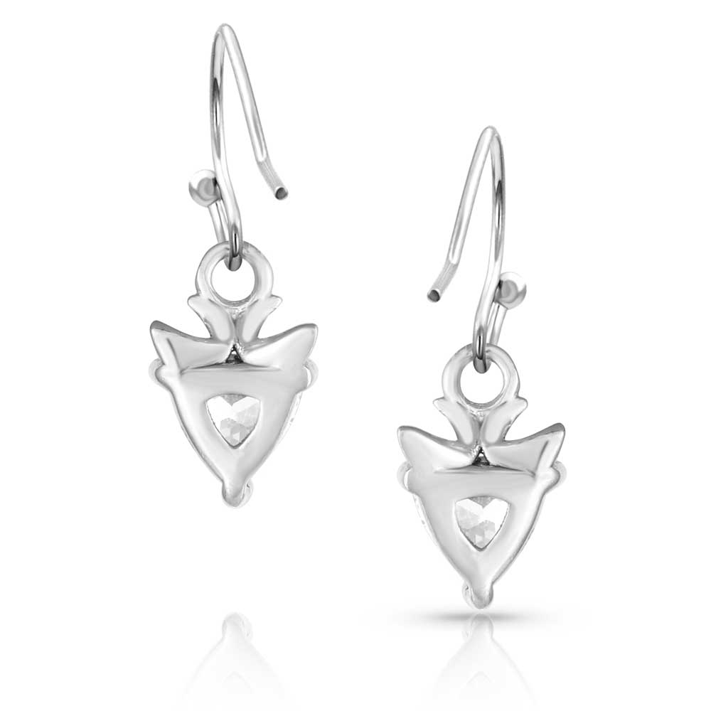 Glacial Arrowhead Crystal Earrings