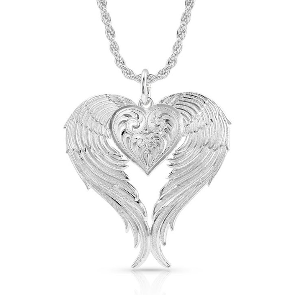 Angel Heart Silver Necklace