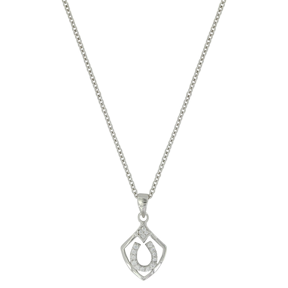 Shielded in Horseshoes Necklace