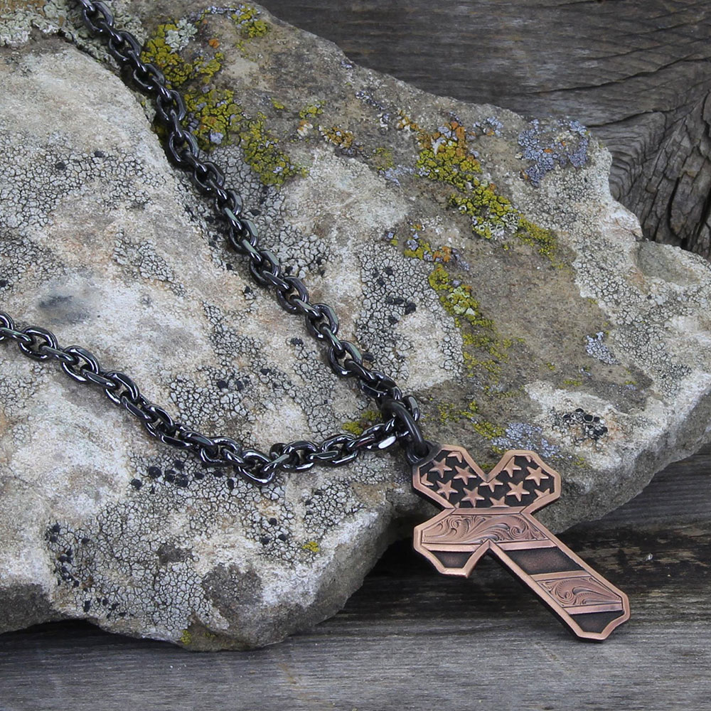 Faded Glory Cross Necklace