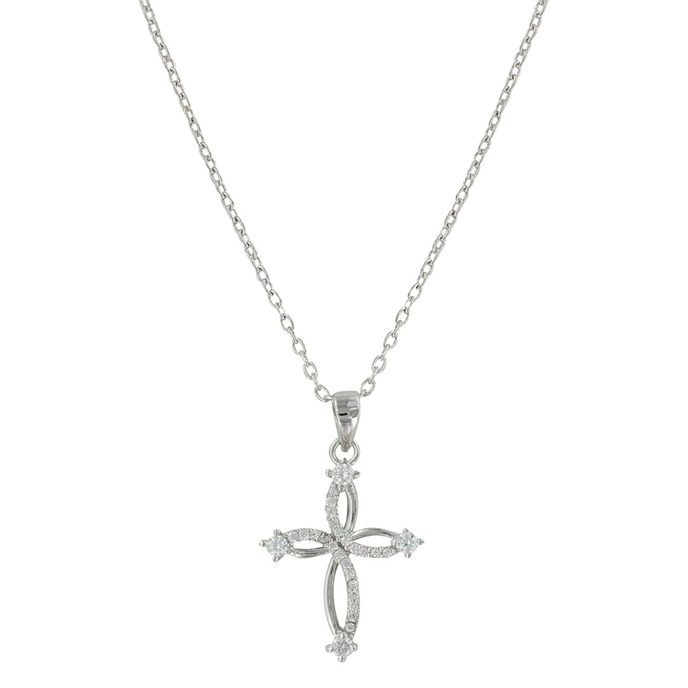 Tangled Arms Cross Necklace