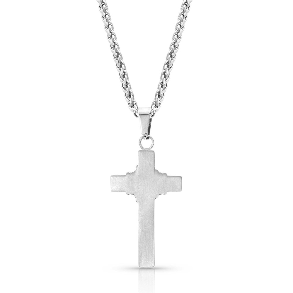 Rope Wrapped Cross Necklace