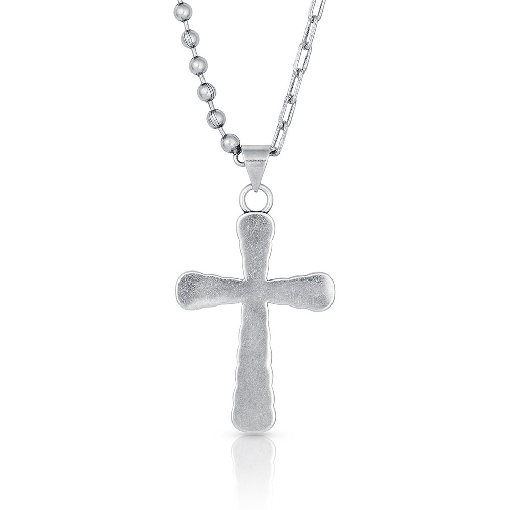 Strongly Linked Cross Necklace