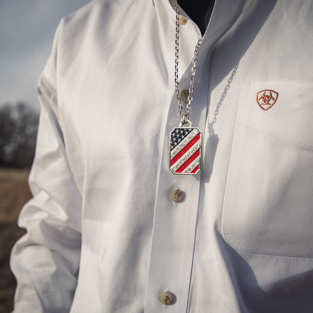 Stars and Stripes Patriotic Necklace