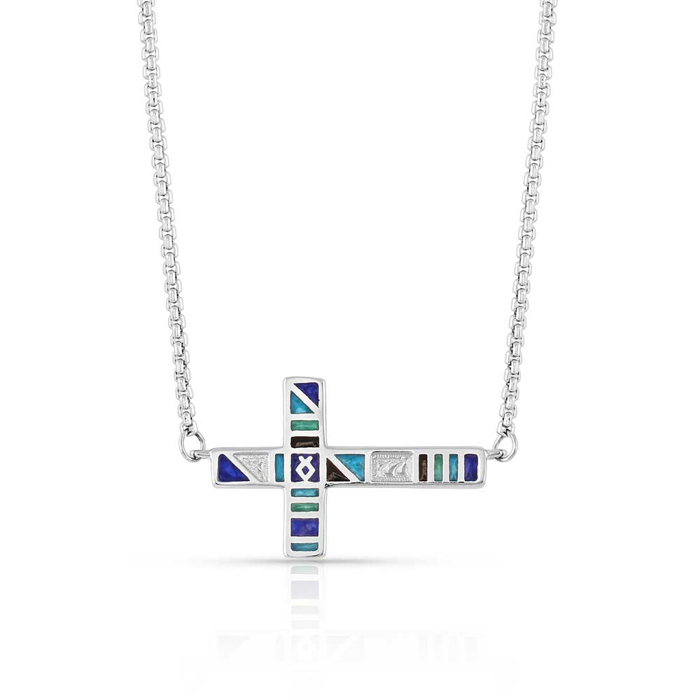 American Legends Color Cross Necklace