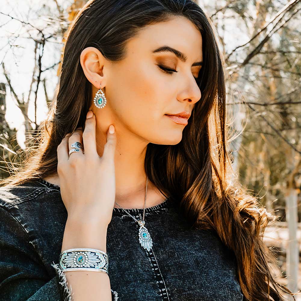 Blue Spring Turquoise Necklace