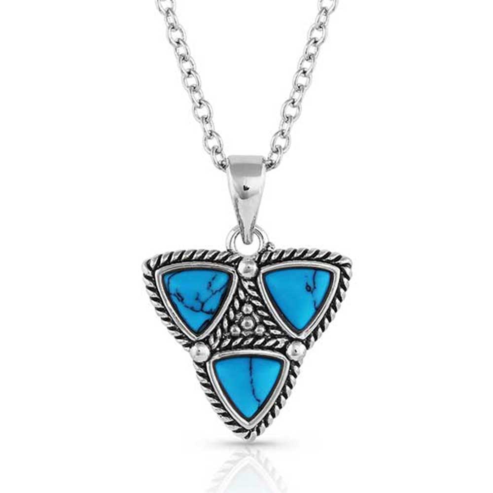 Trilogy Trillion Turquoise Necklace