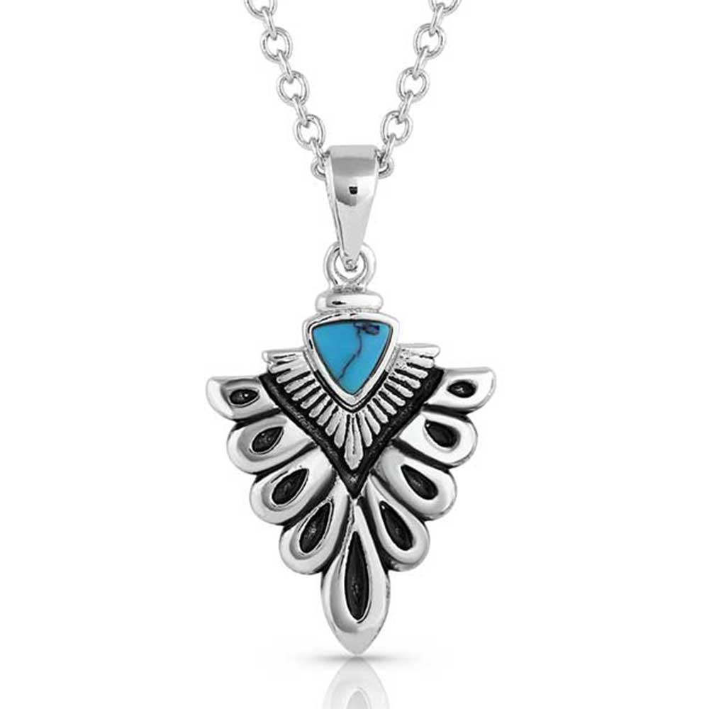 Western Crowned Turquoise Necklace