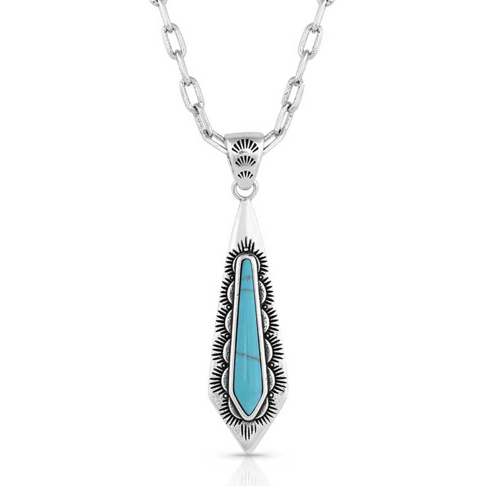 Southwest Turquoise Stream Necklace