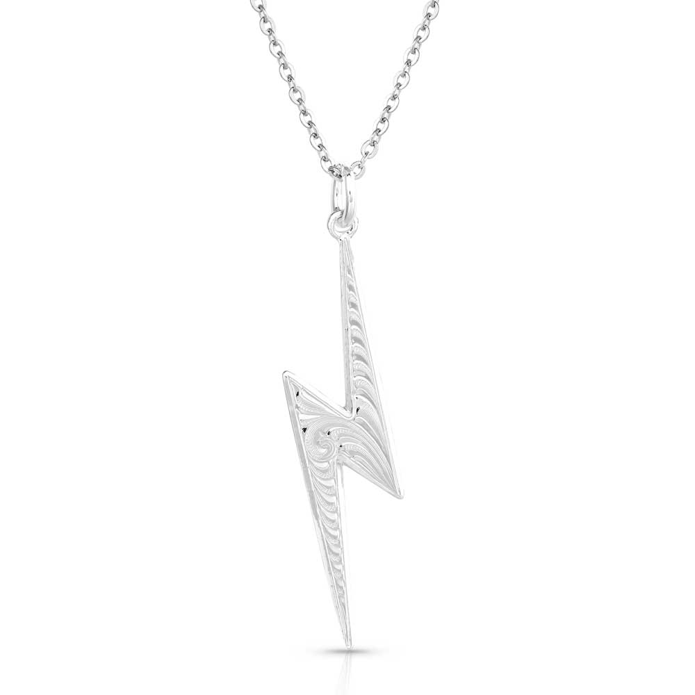 Lightning Strike Silver Artistry Necklace