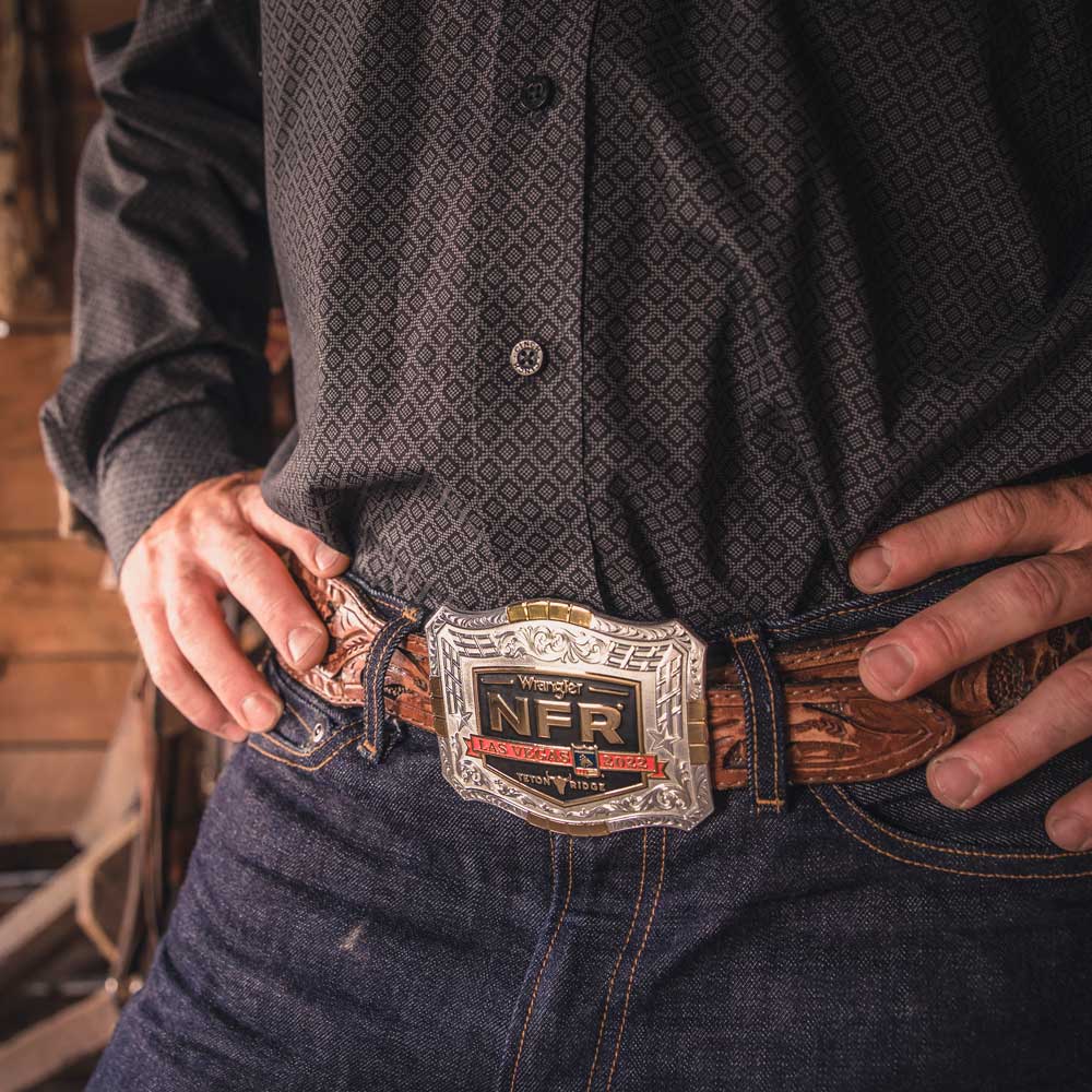 2022 National Finals Rodeo Cinched Belt Buckle