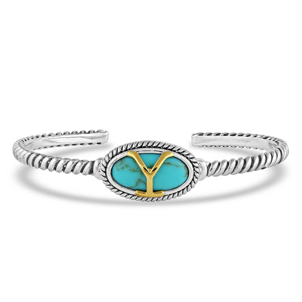 Yellowstone Brand Oval Turquoise Bracelet