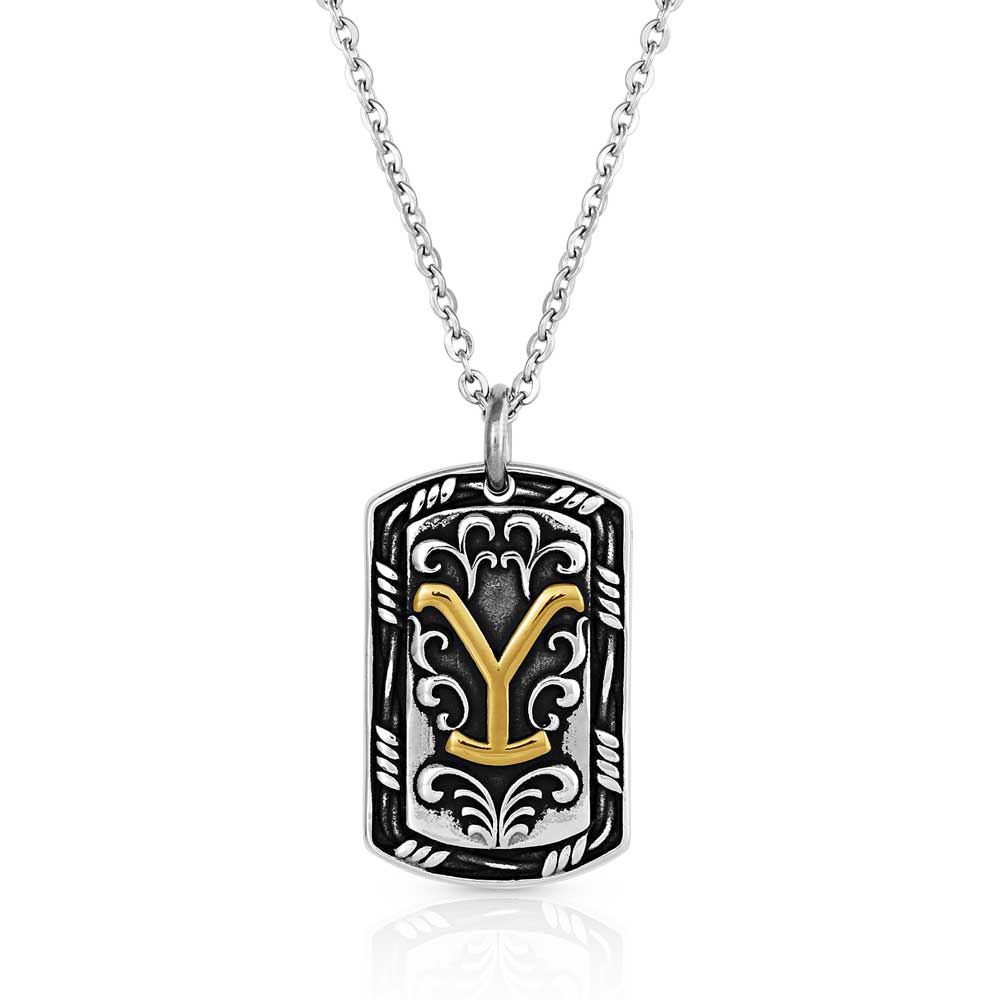 Yellowstone Strong Dog Tag Necklace