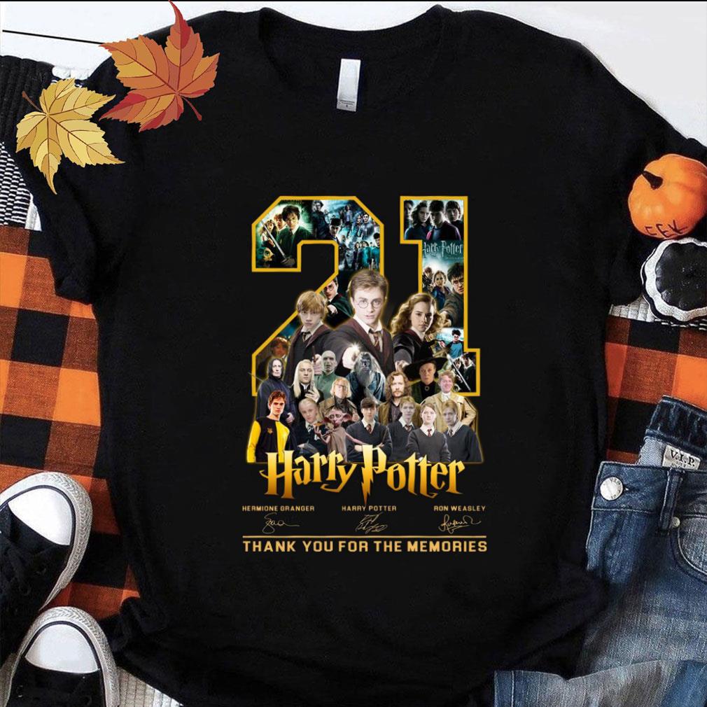 21 Years Harry Potter Signed Thank You For The Memories Shirt