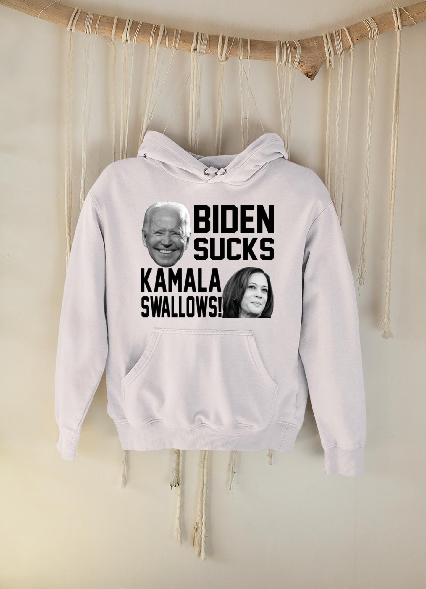 Kamala swallows Biden sucks shirt