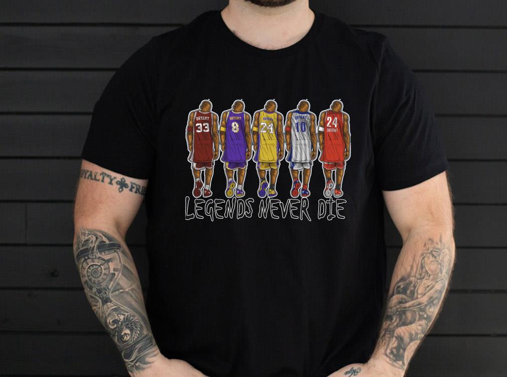 Kobe Bryant Legends Never Die Shirt, Kobe Bryant Los Angeles Lakers ...