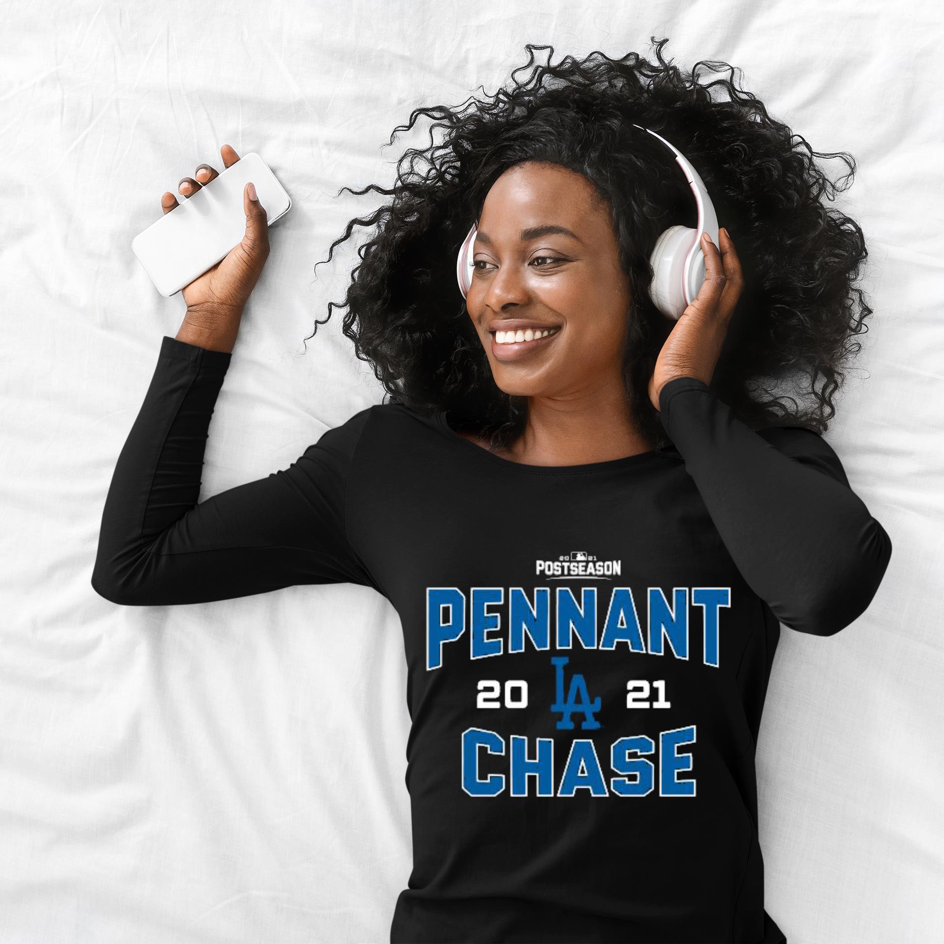 Los Angeles Dodgers Pennant Chase 2021 Postseason Shirt 2