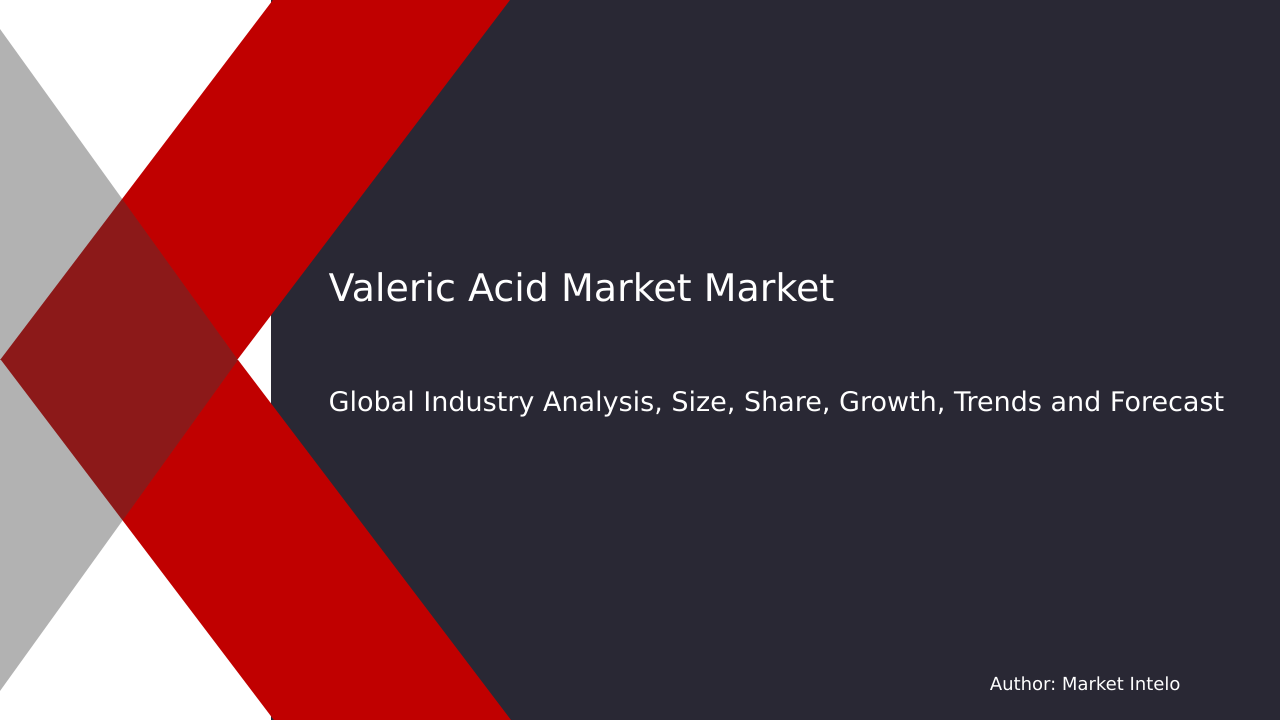 Valeric Acid Market Research Report 2033