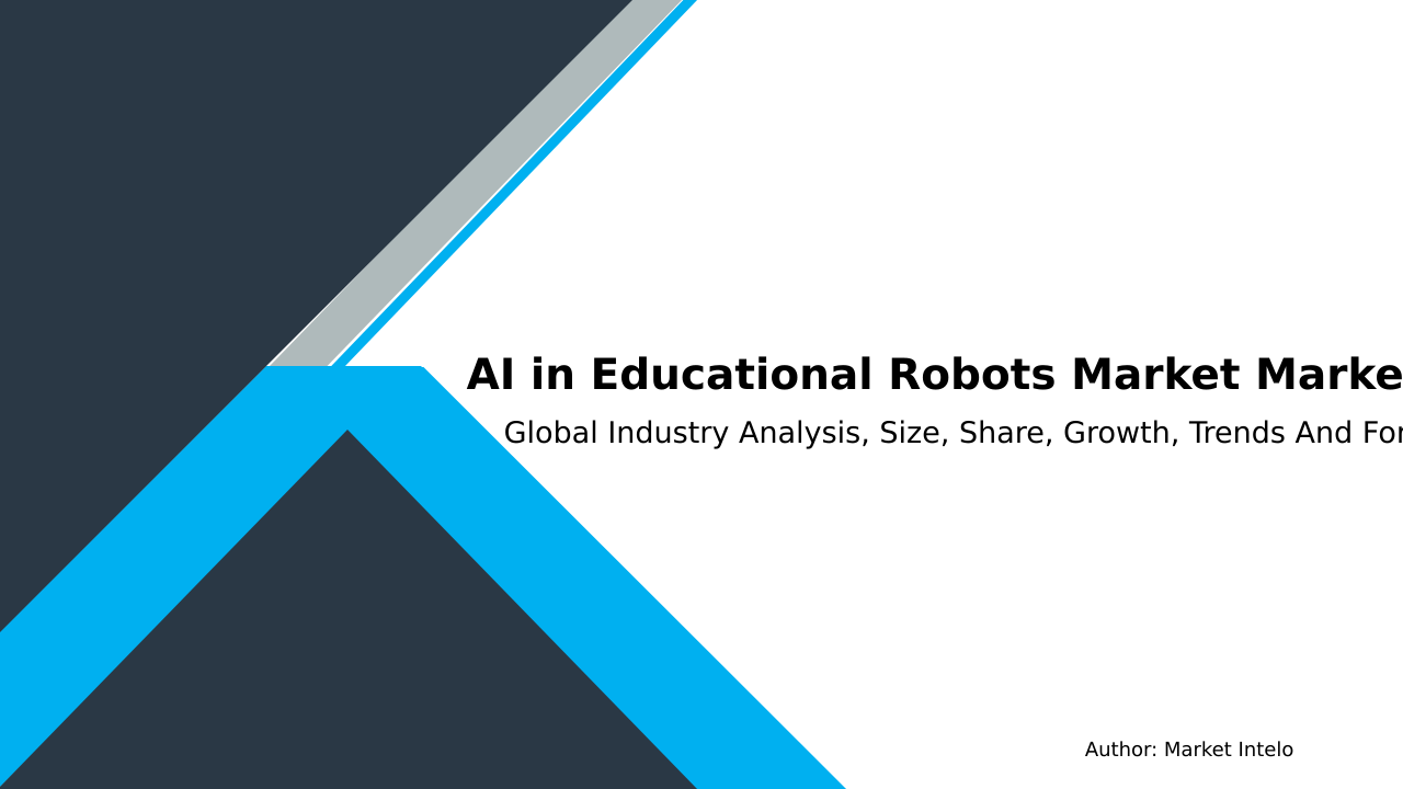 AI in Educational Robots Market Research Report 2033