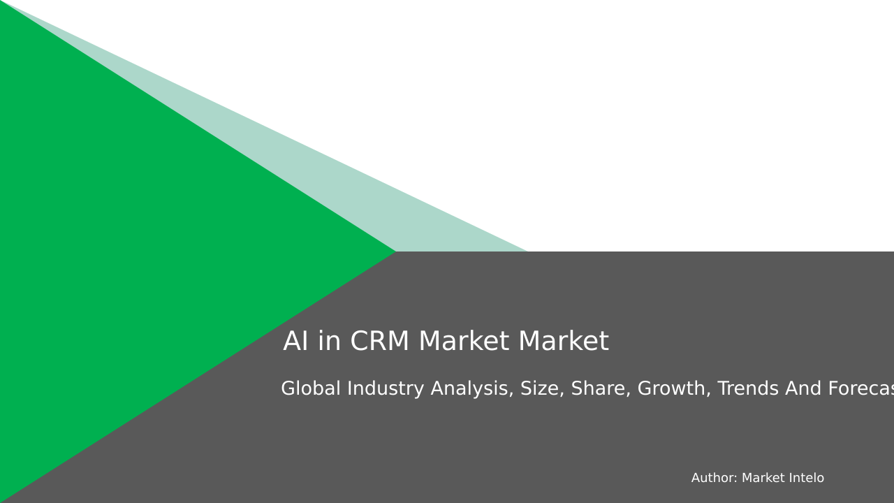 AI in CRM Market Research Report 2033