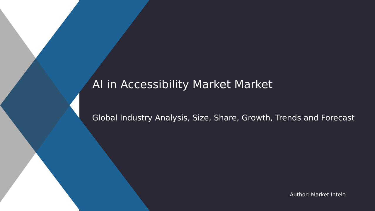 AI in Accessibility Market Research Report 2033