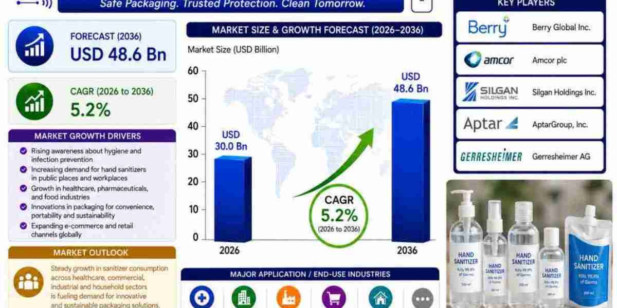 USA Sanitizer Packaging Market Targets USD 48.6 Billion Valuation Supported by Alcohol-Based Formulations