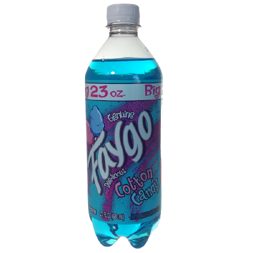 faygo cotton candy soda, 24 oz (24 bottles) 