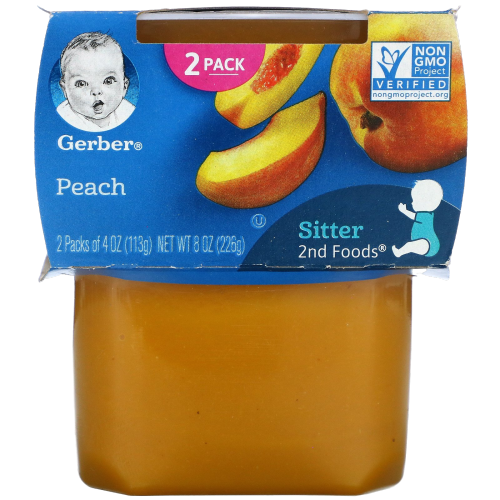GERBER 8/2PK/4Z 2ND PEACH