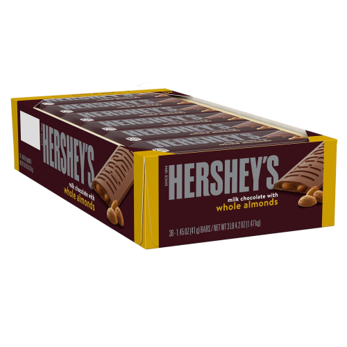 HERSHEY RS 36CT MILK CHOCOLATE WITH ALMONDS